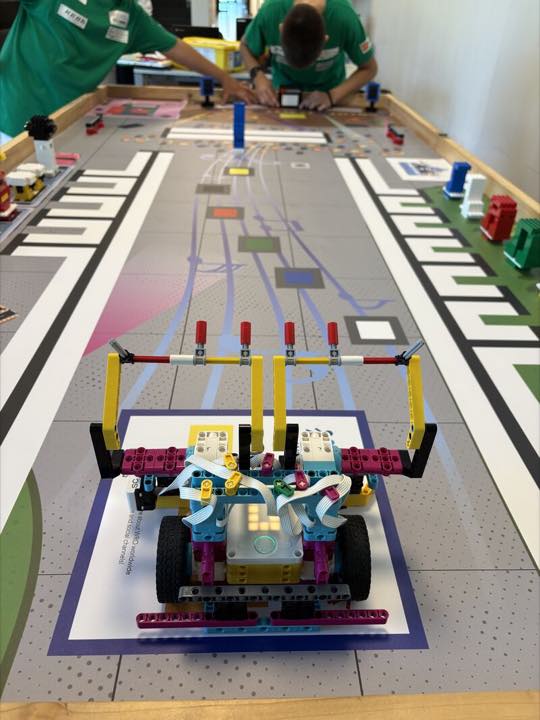 Robot on the WRO competition field